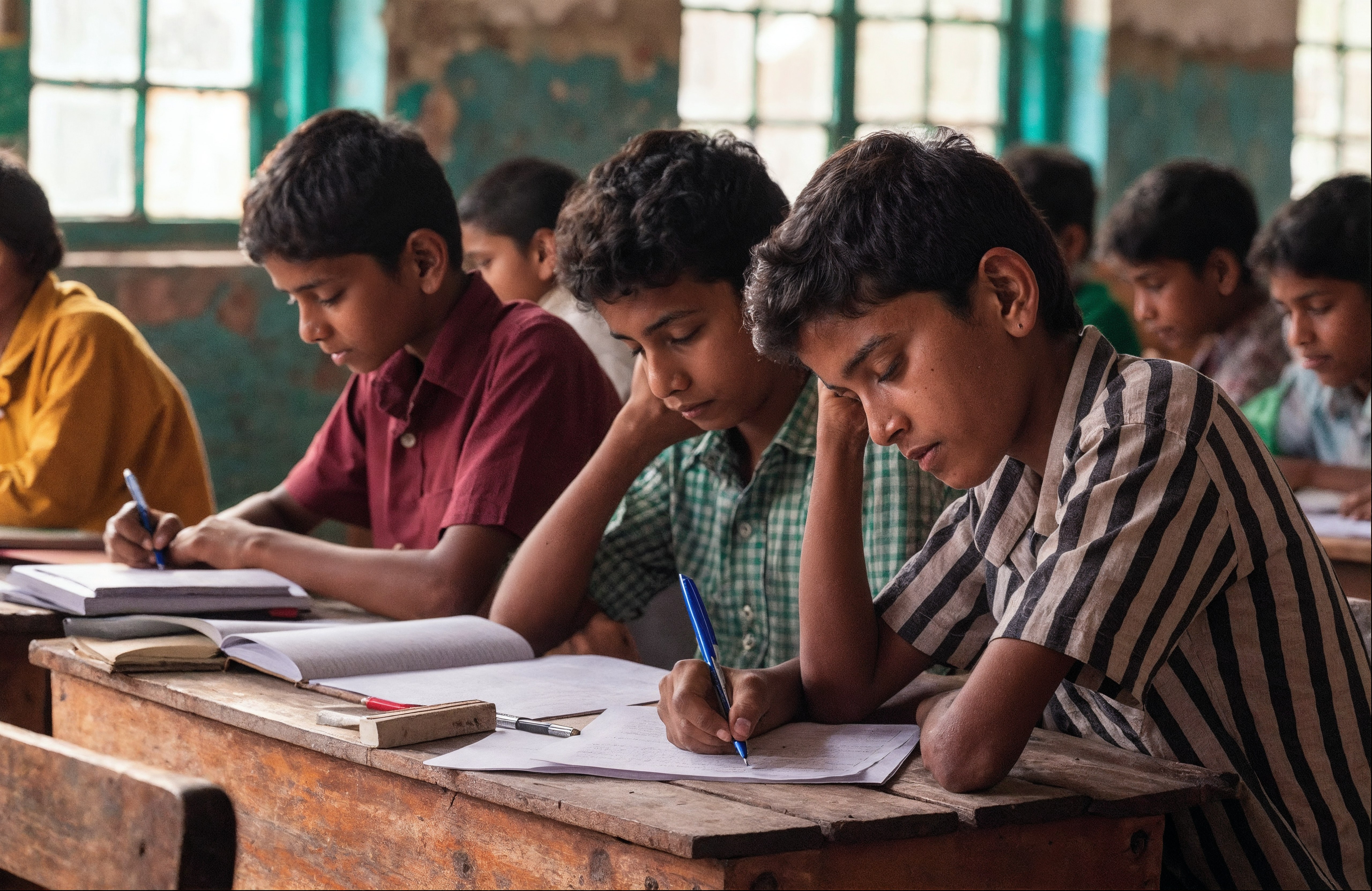 Education - PASALA Foundation Gallery Indian children in rural school classroom — PASALA Foundation gallery
