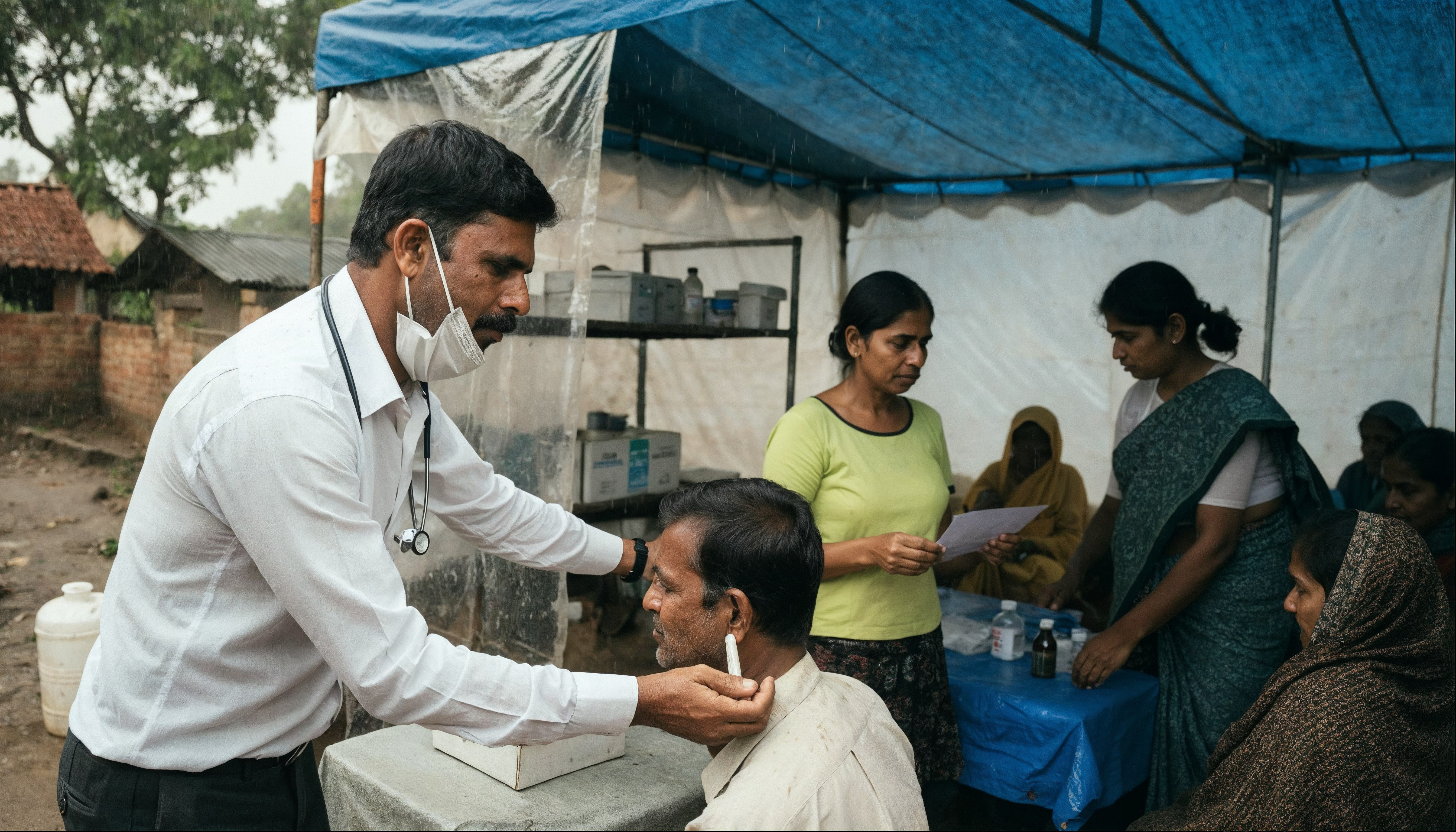 Healthcare - PASALA Foundation Gallery Rural medical camp in Indian village — PASALA Foundation gallery