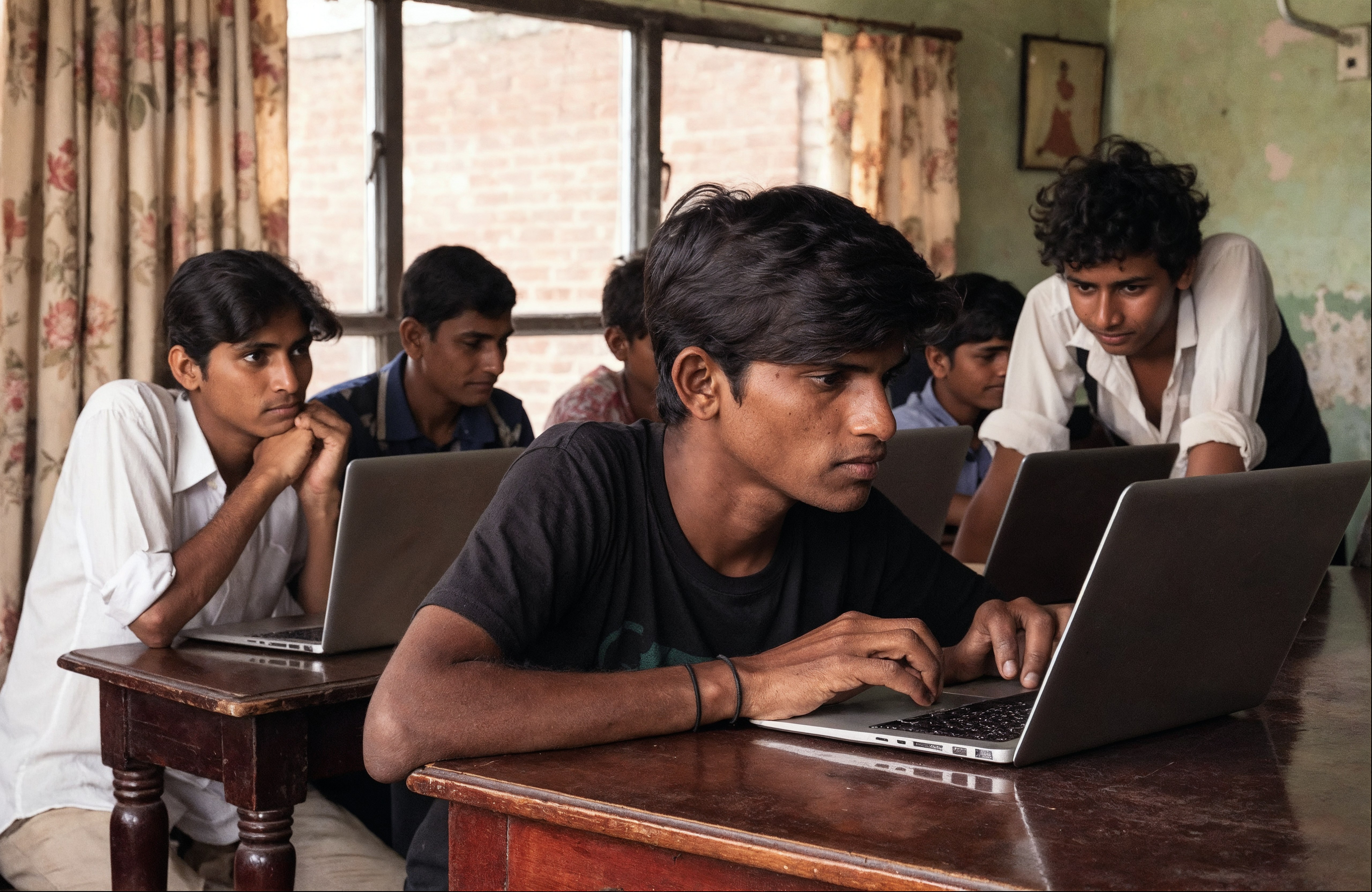 Computer Lab - PASALA Foundation Gallery Indian youth in computer lab — PASALA Foundation gallery