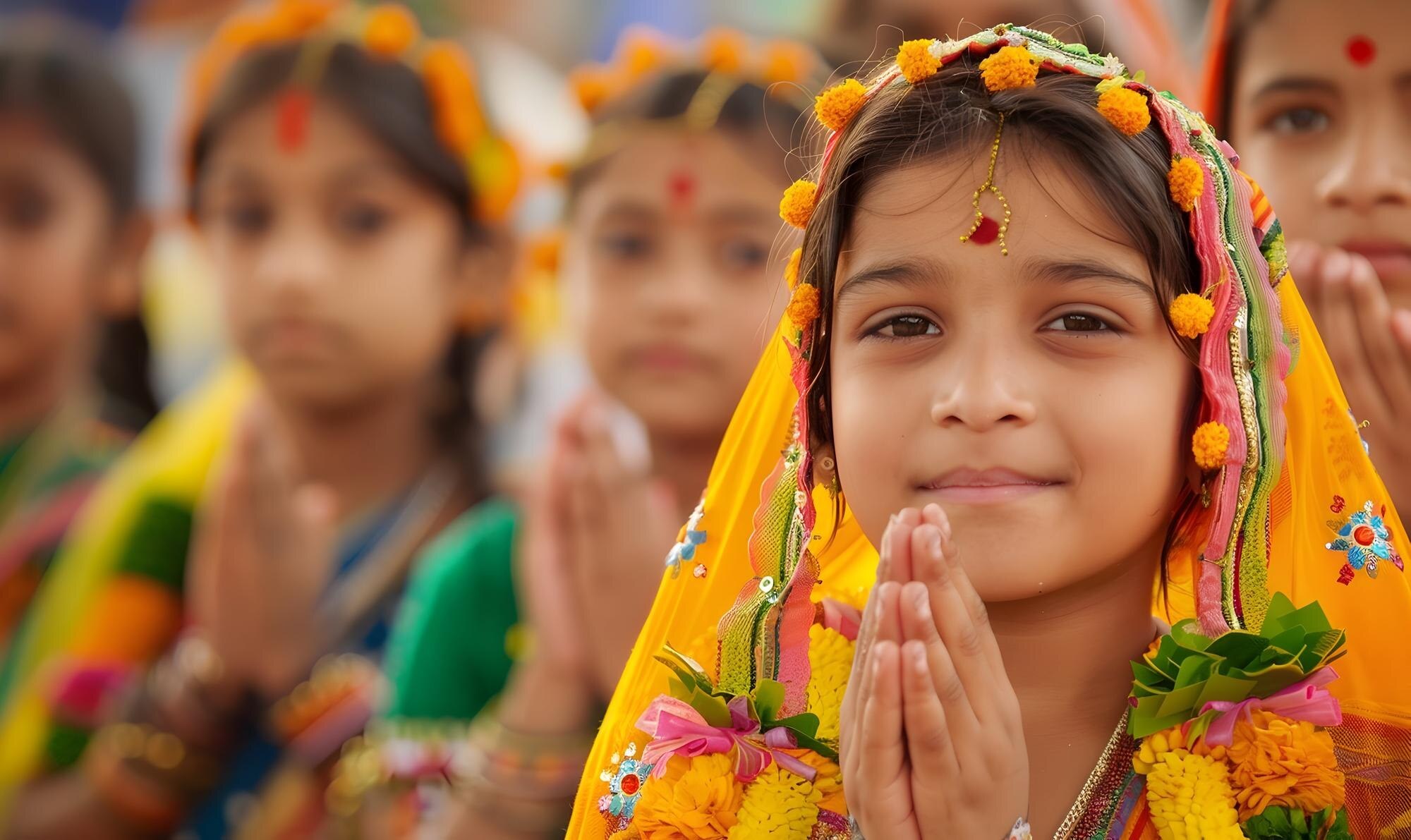 Indian children at community celebration — PASALA Foundation gallery